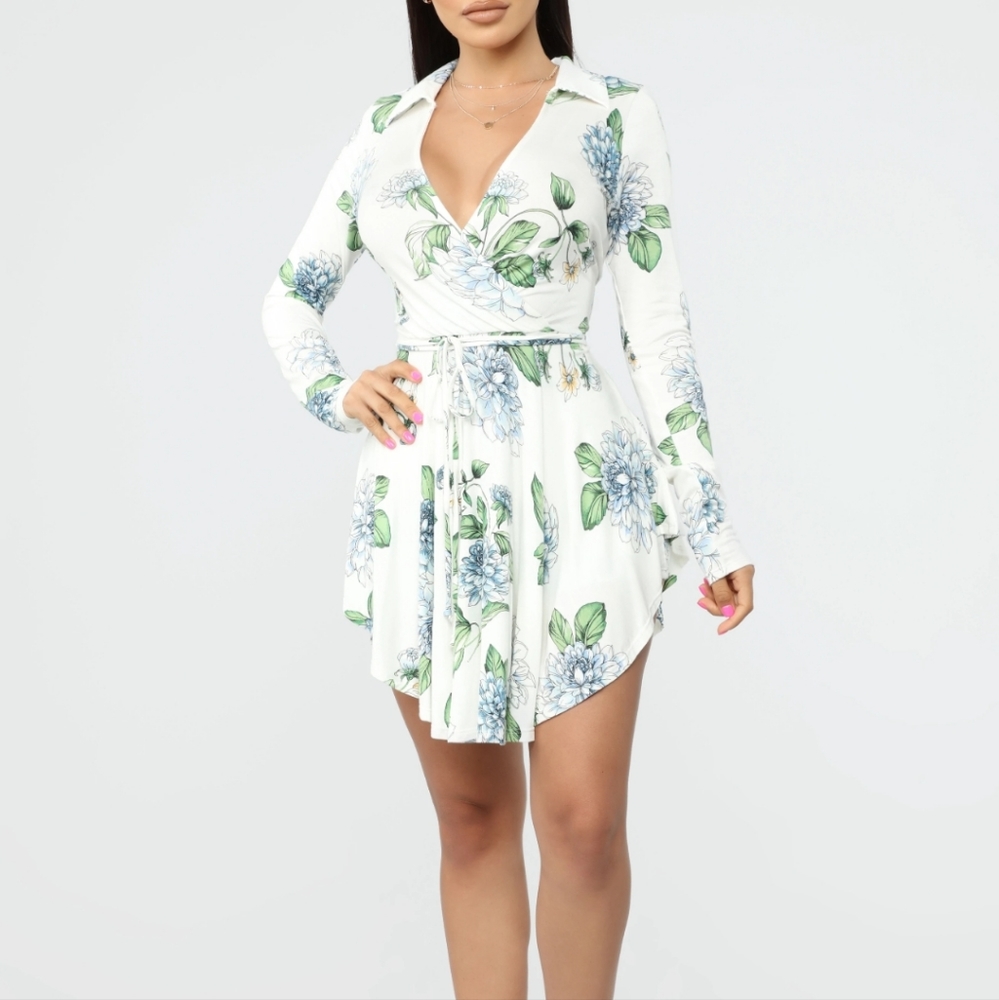 Mystic Forest Floral Romper - White/Combo